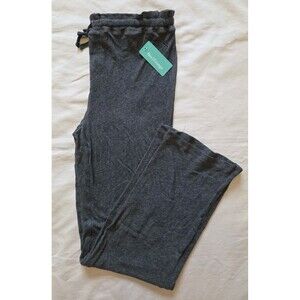 NWT Live2Lounge |Size L | Lounge Pants Gray Marled Dark Shadow Wide Leg MSRP $42